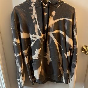 Bleach tie dye hoodie